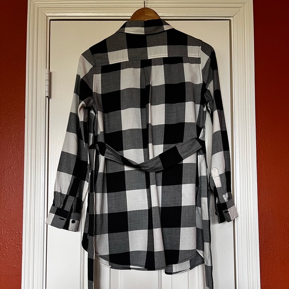 H&M black & white shirt dress size S - Picture 3 of 4